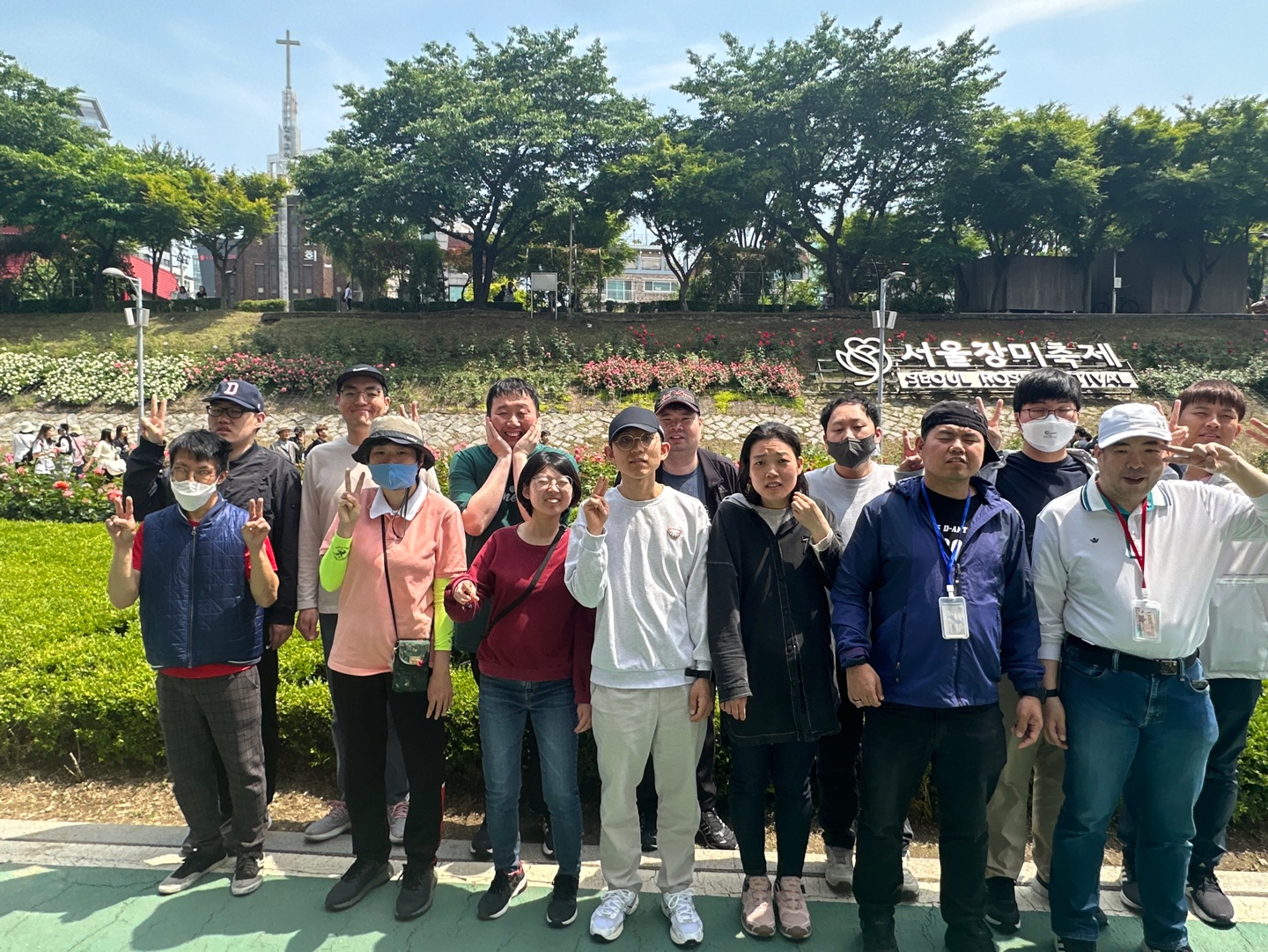 훈련생 여가활동(서울 장미축제)
